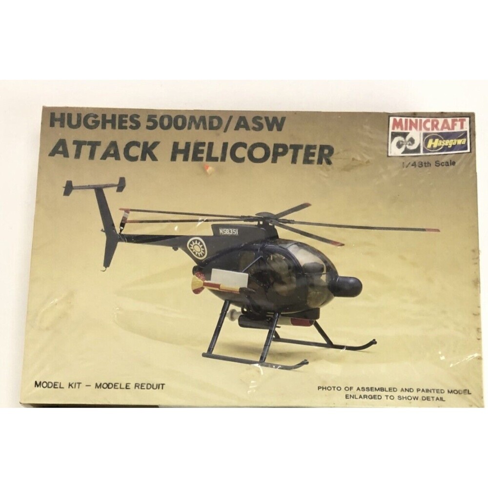 minicraft hasegawa hughes 500md/asw attack helicopter Factory Sealed